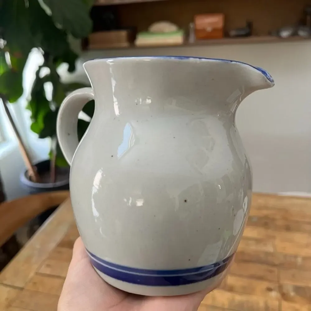 Vintage Ceramic Farmhouse Milk Pitcher 5
